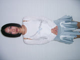 shadow ribbon sleeves_BLUE