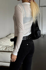Golgi snap henry neck long sleeves(3color)