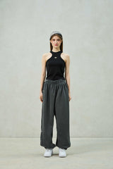 POPPY SLEEVELESS TOP / BLACK