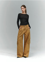 BTB :  THE CLASSIC CARGO JEANS [SAND BEIGE]
