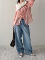 Nana See-through Round Neck Vest