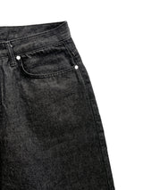 ブラックノンフェードベーシックバルーンパンツ