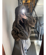 [Unisex] Fur 2way hood jumper(4color)
