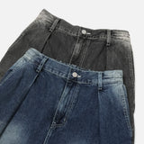 LMN Rover One-Tuck Half Banded Wide Denim (2 colors)