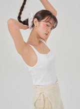 Square sleeveless (white)