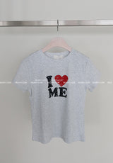 ビンテージアイラブショートスリーブドTシャツ