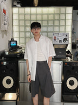 Pleddy Bermuda Tuck Half Slacks (3color)