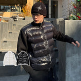 Niro high-neck knit padding