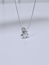 All surgical steel shooting star necklace