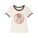 Future Friend Slim Fit T-Shirt Vanilla Choco