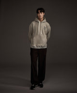 MOHAIR WOOL CASHMERE BLENDED HOODIE GREY