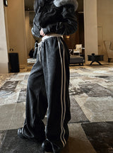 Low Washing Unbalanced Sagging Pants