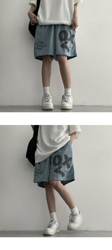 Prom printing Half-length Training Shorts