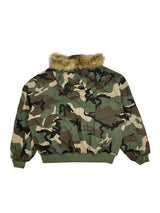 No.1507 camo&fur reversible bomber JK