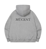 ユーフィットバックレタリングフードTユニセックス (2COLOR)