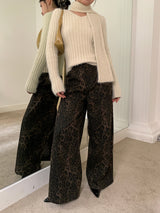 Wide Leopard Casual Pants