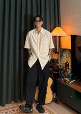 Hidden Pocket Oxford Shirt 3COLOR
