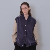Navy/Cream Two Tone Varsity Jacket