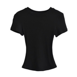 ベーシックラウンドリブTシャツ