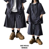 Hark Linkle Side Pintuck Banding Bermuda Shorts