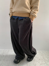 ティッツフリーススリットバンディングワイドパンツ