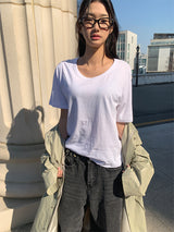 エアーUネックルーズTシャツ (5C)