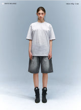 ベーシックラインオーバーフィットTシャツ (4color)