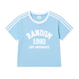 1990スターバースト トラック クロップ Tシャツ(5color)