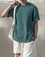 Weave Boucle Lace Round Knit