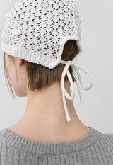 (HA-0056)ROSE KNIT BEANIE