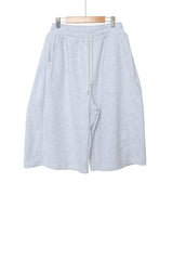long wide sweat half pants