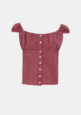 Rosiecheck Button Blouse
