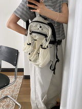 Modula Nylon Drawstring Backpack Large Hiking Bag 6 Colors