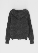 [MADE] Cyro Bokashi Knit Hooded Zip-up