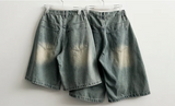 Meli Pintuck Denim Bermuda Shorts [Short & Long Selection*]