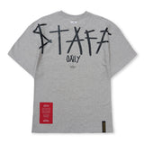 Staff Semi-oversized T-shirts Black / Melange