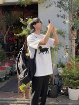 [A-T0087] ダックスフント半袖Tシャツ