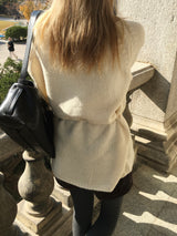 [Guest Look] Latte Boat Neck Loose Fit Long Knit (4c)