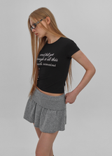 [MADE] ラボンレタリングキャップスリーブ半袖Tシャツ