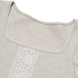 レースパフTシャツ (Grey)