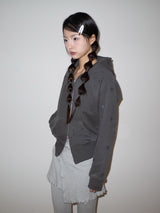 スノーリット フーディー ジップアップ (チャコール)