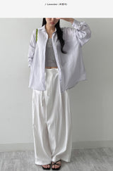 Aswell Back Slit Loose Fit Shirt
