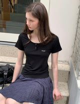 [ORIGINAL] Yupe Button Slim Short Sleeve T-Shirt
