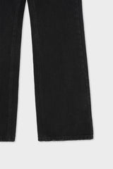 Vintage flare black denim pants
