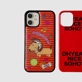 Music Puppy Orange Epoxy Phone Case