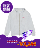 【限定価格】TTピンク2WAYジップフーディー (Z11112FW) - GREY