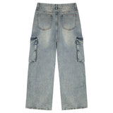 BTB : BLANK POCKET CARGO JEANS [BLUE CORE]