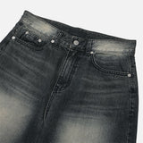 インディゴウィアドレッグデニムパンツ – サイズ S, M, L