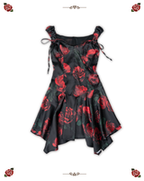 ROSE BUSTIER DRESS [RED]