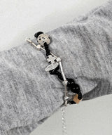 Layered Beads Cross Gemini Bracelet